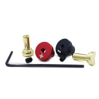 HOPLEX 1UP Racing 190433 Heatsink Bullet Plug Grips with 4mm Bullets for Electric Screwdriver(4mm)
