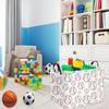 TIBAOLOVER Rectangular Baseball Basket Kids Baby Storage Basket Cute Kids Toy Storage Bin Organizer Shelf Book Sports Room Decor(Baseball) view 3