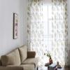 Vintage Rural Style 52 Wide Living Room Sheer Curtains Burnt-Out Peony Flower Floral Tulle view 2