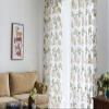 Vintage Rural Style 52 Wide Living Room Sheer Curtains Burnt-Out Peony Flower Floral Tulle view 4