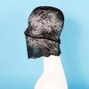 Aiffort 1Pcs Halloween Black Lace Mask Lace Skin Mask Full Face Mask for Halloween Christmas Party Cosplay Costume Props view 4