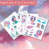 Hohamn Glitter Temporary Tattoos for Girls - 120+ Styles Mermaid Fake Tattoos for Girls Kids Birthday Party Supplies Favors, Baby Shower view 3