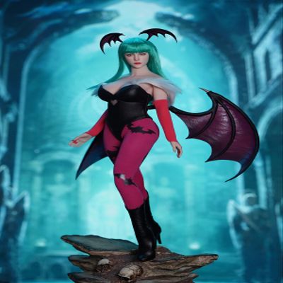 1/6 Scale Female Action Figure Head Sculpt and Clothes Accessory Set Goddess Head Carved and Outfit Suit for 12inch Phicen TBL JO Soldier Body (C)