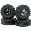 HOBBYSOUL Soft Sticky 61mm 1.0 Tires & Heavy 1.0 Wheels Rims for RC Crawler 1/24 Axial AX24 SCX24 FMS FCX24 1/18 TRX4M Upgrade view 4