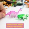 HOXBUR 64Pcs Mini Dinosaur Figures, Assorted Small Plastic Dinosaur Toys for Cake Toppers Easter Eggs Filler view 4