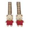 Miki House 16-1652-498 Blanket Clip, Bear, Stroller Clip, Blanket, Slip Prevention, Set of 2, Made in Japan, Boys and Girls, Baby, Kids, Children's Clothes, Beige view 1