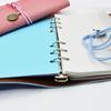 Reusable Sticker Book Sticker Book Collecting Album Won't Harm Stickers 7.4" X 4.6" Sticker Books for Kids Ages 4-8 PU Synthetic Leather Cover 6-Hole (Pink) view 2