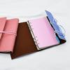 Reusable Sticker Book Sticker Book Collecting Album Won't Harm Stickers 7.4" X 4.6" Sticker Books for Kids Ages 4-8 PU Synthetic Leather Cover 6-Hole (Pink) view 4