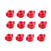 12PCS Spray Nozzle Quick-Release Hollow Round/Flat Cap High-Pressure Sprinkler Head for RC Plant Agriculture UAV Drone Drone Parts (Color : for 1024 Flat Cap red) view 1