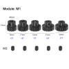 uxcell M1 Pinion Gear Set 5mm Shaft 13T 15T 17T 19T 21T Motor Gears Hardened Steel Spur Pinion Gear with Step for RC Car (5pcs) view 2