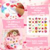 1000Pcs Valentine Stickers for Kids Valentines Party Favors Valentines Day Gifts for Kids Valentines Crafts for Classroom Card Valentines Heart Star Circle Stickers for Anniversaries Wedding 20 Sheets view 4