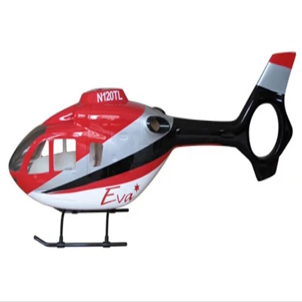PurAr EC135 450 Pre-Painted Fuselage for 325mm Rotor Blade RC Helicopter T-REX450X
