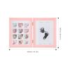 ABOOFAN Photo Frame Kit Handprint Footprint Keepsake for First Year Sturdy Cardboard Display for Nursery Decor Cherished Memories view 2