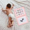 ABOOFAN Photo Frame Kit Handprint Footprint Keepsake for First Year Sturdy Cardboard Display for Nursery Decor Cherished Memories view 4