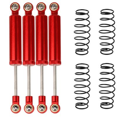 RZXYLRC Shock Absorber Damper Internal Spring Built-in Spring For 1/10 RC Crawler Axial SCX10 I II III RBX10 Wraith TRX4 MST Redcat (red, 100mm)