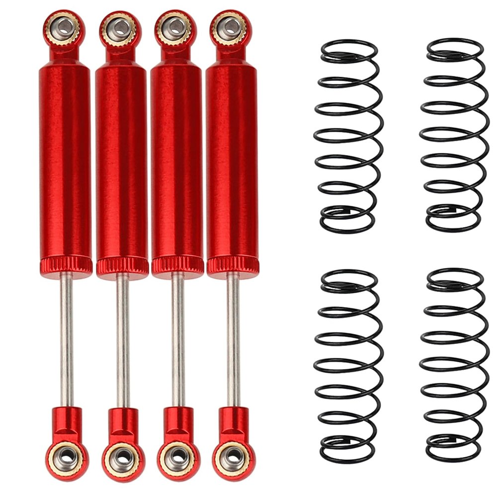 RZXYLRC Shock Absorber Damper Internal Spring Built-in Spring For 1/10 RC Crawler Axial SCX10 I II III RBX10 Wraith TRX4 MST Redcat (red, 100mm)