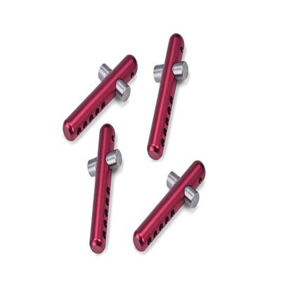 Aluminum 6061 + Stainless Steel Front+Rear Body Post for Arrma 1:7 Infraction 6S BLX-ARA109001 / Infraction 6S V2-ARA7615V2 Upgrade Parts - Red