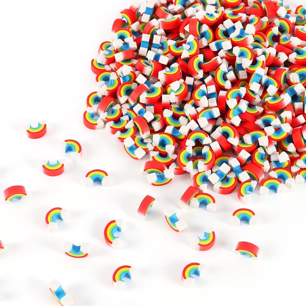 240 Pcs Mini Rainbow Erasers for Kids, St. Patrick's Day Cute Classroom Pencil Erasers for Party Favor, Home, School, Work, Rewards, Prizes, Gifts (Rainbow)