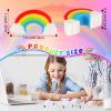 240 Pcs Mini Rainbow Erasers for Kids, St. Patrick's Day Cute Classroom Pencil Erasers for Party Favor, Home, School, Work, Rewards, Prizes, Gifts (Rainbow) view 2