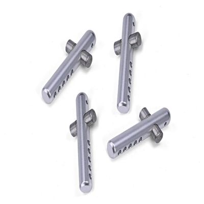 Aluminum 6061 + Stainless Steel Front+Rear Body Post for Arrma 1:7 Infraction 6S BLX-ARA109001 / Infraction 6S V2-ARA7615V2 Upgrade Parts - Silver