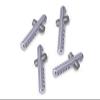 Aluminum 6061 + Stainless Steel Front+Rear Body Post for Arrma 1:7 Infraction 6S BLX-ARA109001 / Infraction 6S V2-ARA7615V2 Upgrade Parts - Silver view 1
