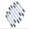 Aluminum 6061-T6 High Clearance Adjustable Link Set for Traxxas 1:18 TRX4M K10 High Trail Crawler 97064-1 Upgrade Parts - Silver view 1