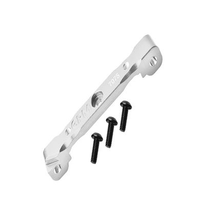 Aluminum 7075 Front Upper Suspension Mount for Arrma 1:8 KRATON/Outcast/Talion/Typhon/Notorious / 1:7 Infraction/Limitless/Mojave/FIRETEAM/Felony Upgrade Parts - Silver