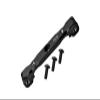 Aluminum 7075 Front Upper Suspension Mount for Arrma 1:8 KRATON/Outcast/Talion/Typhon/Notorious / 1:7 Infraction/Limitless/Mojave/FIRETEAM/Felony Upgrade Parts - Black view 1