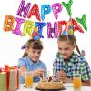 Happy Birthday Banner - 16 Inch Multi Color Mylar Foil Letters, Sign Balloons for Party Decorations Supplies view 3