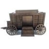 1/12 Medieval Soldier Scene Accessories Hus Chariot Wooden Model Ancient Roman Soldier Chariot view 1
