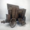 1/12 Medieval Soldier Scene Accessories Hus Chariot Wooden Model Ancient Roman Soldier Chariot view 4