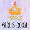 Personalized Princess Crown Girls Room Sign Pink Gold Star Bedroom Plaque Wood Metal Sign Gem Fairy Tale Door Sign Nursery Hanging Wall Decor view 1