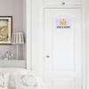 Personalized Princess Crown Girls Room Sign Pink Gold Star Bedroom Plaque Wood Metal Sign Gem Fairy Tale Door Sign Nursery Hanging Wall Decor view 2