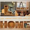 Personalized Name Wood Piggy Bank Gift Coin Bank, Laser Engraved Name 26 English Letters DIY DecorPractical Gifts for Birthday, Christmas (S.) view 4