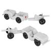 TimMee Combat Patrol Willys & Artillery - White 4pc Playset USA Made view 4
