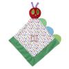 The Very Hungry Caterpillar Snuggle Blanket with Rattle and Crinkle, Green with Colorful Dot, 10 inch Square view 1