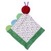 The Very Hungry Caterpillar Snuggle Blanket with Rattle and Crinkle, Green with Colorful Dot, 10 inch Square view 2