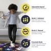 JOYBERRI Dance Mat - with 8 Levels & Songs, 3 Speeds and 2 Modes - Light Up Electronic Kids Dance Mat for Kids Ages 4-8, 8-12, Toddlers 3-5 / Dance Pad, Dancing Mat Toy Gift for Girls and Boys view 3