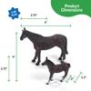 Big Country Toys Horse Mare and Colt Set (6666 Ranch Quarter Horse Mare & Colt) view 4