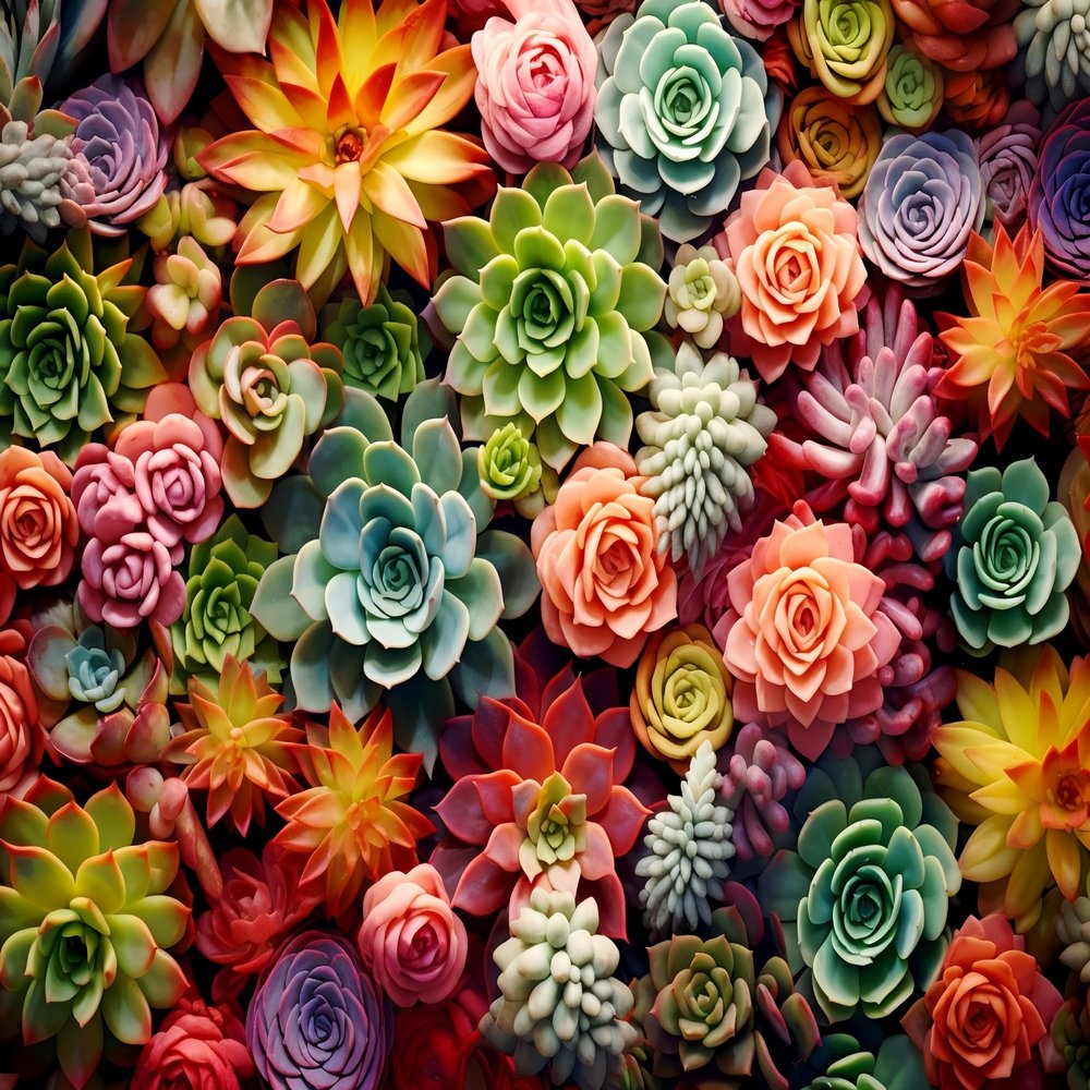 1000 Piece Puzzle for Adults - Succulent Plants - Family Toys, Gift (Succulent, 1000 Pieces)