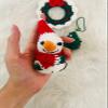 Christmas Hanging Xmas Tree Snowman Laurel Wreath Crochet Doll Handmade Amigurumi Plush Toy VAC (Snow man) view 3