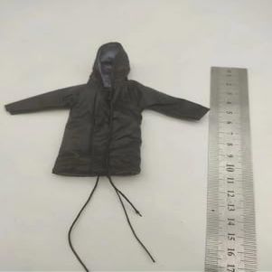 ximitoy 1/12 Scale Male Soldier Hooded Jacket Coat Model for 6" Figure (Black)