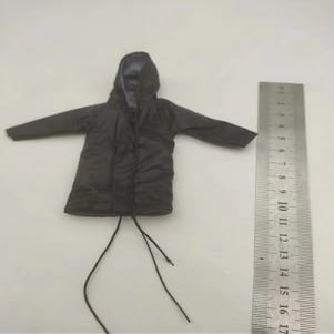 ximitoy 1/12 Scale Male Soldier Hooded Jacket Coat Model for 6" Figure (Black)