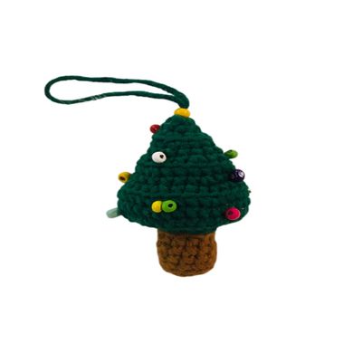 Christmas Hanging Xmas Tree Snowman Laurel Wreath Crochet Doll Handmade Amigurumi Plush Toy VAC (Xmas Tree)