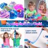Large Ocean Slime Kit for Boy and Girls,Non Sticky,Super Soft Sludge Toy,Birthday Gifts for Kids 4-12,Soft Shiny Metal Clay Toy Girls & Boys view 4