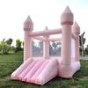1.8 * 2m Inflatable Bounce House for Toddlers 1-3 Kids Pink Castle Party Bounce House with Slide for Outdoor and Indoor view 4