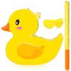 Aoriher Duck Piata Birthday Party Supplies Piata with Yellow Blindfold for Party Favor Birthday Decorations view 1