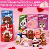 28 Pack Prefilled Valentines Day Gifts for Kids, 7 Styles Animal Keychains Toys with Valentines Day Card for Kids Teens Adults School Classroom Exchange Gift, Party Favors Supplies,Classroom Prizes view 3