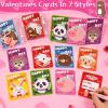 28 Pack Prefilled Valentines Day Gifts for Kids, 7 Styles Animal Keychains Toys with Valentines Day Card for Kids Teens Adults School Classroom Exchange Gift, Party Favors Supplies,Classroom Prizes view 4