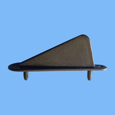BrewJa 10 Pcs Nylon Control Horn Wing Tip Protector Protecting Corner for RC Aircraft Model Accessories Replacement Color White (Color : 10 pcs 60x22 Black)